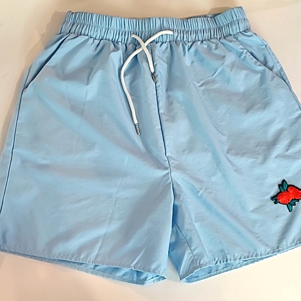 Romwe Rose applique Shorts